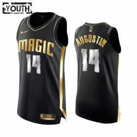 Camiseta Niños Orlando Magic D.J. Augustin 14 2020-21 Negro Golden Edition Swingman
